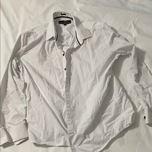 Versace White Casual Button Down Shirt
